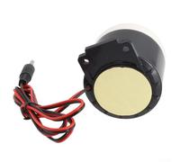 Honseadek Sirène de sécurité 120 dB - Dispositif d'alarme d'intérieur - 12 V CC - 24 V - Système d'alerte sonore électronique pour la maison, le bureau, l'entrepôt, l'usine, le centre commercial