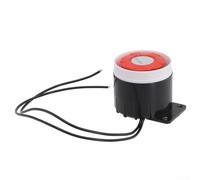 Honseadek Sirène de sécurité intérieure 120 dB - Système d'alerte sonore électronique CC 12 V 24 V pour maison, bureau, entrepôt, usine, centre commercial communautaire (24 V)
