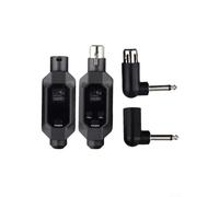 Honseadek Solution sans fil compacte XLR paire émetteur-récepteur optimisée pour micros dynamiques offrant une transmission audio haute fidélité (1 en 1)