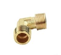 Honseadek Soupape de décharge d'air en cuivre - Valve coudée à 90 degrés pour pompe de compresseur à tête sans huile silencieuse - Adaptateur à angle droit pour Aut (A)