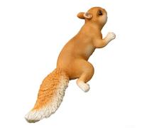 Honseadek Statue d'écureuil en résine pour décoration de jardin extérieur - Ornement animal réaliste pour décoration de cour, arbre ou clôture (#1)