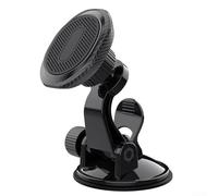 Honseadek Support de téléphone portable pour voiture - Aimant solide et pliable pour téléphone portable - Support magnétique pour tableau de bord - Noir (rond)