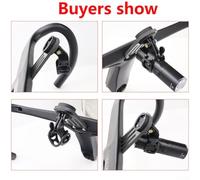 Honseadek Support en fibre de carbone pour ordinateur de vélo pour guidon DEDA et TOSEEK, pour support d'ordinateur de vélo compatible, route légère pour vélo GPS