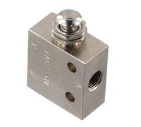 Honseadek TAC2-31V Valve de commande pneumatique pneumatique à bouton poussoir mécanique à 2 positions 3 voies Fonctionnement manuel 8,4 mm Taille du port en alliage Équipement industriel