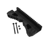 Honseadek Tapis de rail d'échelle en caoutchouc, antidérapant et anti-rayures, comprend 2 vis, s'adapte aux rails de 4 cm de largeur, pour stabiliser les échelles télescopiques ou les échelles à mâts