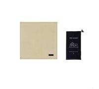 Honseadek Tapis d'extérieur ignifuge : haute température en fibre de verre pour barbecue et camping sécurité (50 x 50 cm)