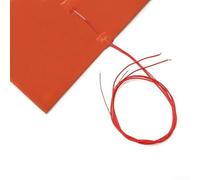 Honseadek Tapis en silicone 1400 W 350 x 350 mm pour chauffage de 220 V, chauffage rapide, isolation de sécurité, résistant