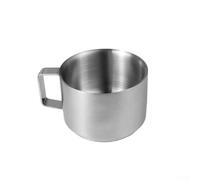 Honseadek Tasse à expresso double couche en acier inoxydable avec poignée pour une rétention et une manipulation fiables de la chaleur (1 pièce)