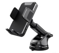 Honseadek Téléphone de voiture rotatif à 360 degrés pour avoir un bras d'aspiration et un degré télescopique sur un support de montage sécurisé sur tableau de bord