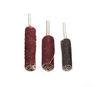 Honseadek Tête de meulage de papier abrasif grain 120 pour outils rotatifs, roue abrasive cylindrique avec tige de 3 mm, compatible avec perceuse électrique, outil pneumatique, meuleuse droite (3 x 8