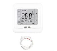 Honseadek Thermostat numérique programmable à écran tactile avec capteur de sol 16 A AC 80-220 V Système de contrôle de la température ambiante