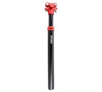 Honseadek Tige de selle de vélo en alliage d'aluminium avec suspension hydraulique, support de rebond réglable pour VTT, 27,2 mm avec manchons de réduction pour 30,4/31,6 mm (27,2 x 350)