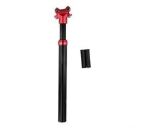 Honseadek Tige de selle de vélo en alliage d'aluminium avec suspension hydraulique, support de rebond réglable pour VTT, 27,2 mm avec manchons de réduction pour 30,4/31,6 mm (30,4 x 350)