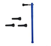 Honseadek TR414 Lot de 4 tiges de valve de pneu sans chambre à air avec extracteur de tige - Convient pour voiture, camionnette et véhicule utilitaire léger Whee