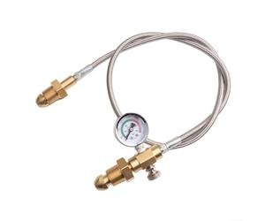 Honseadek Tuyau adaptateur de station de recharge pour BS 341 No. 3 UK Argon bouteille G 5/8 filetage haute pression en acier inoxydable tuyau de gaz de soudure (style 2)