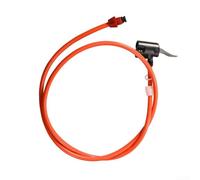 Honseadek Tuyau de pompe à air rouge pour gonfleur de pneu avec compatibilité britannique et buse, tube de pompe de rechange de 118 cm pour vélos de route, VTT et banlieue