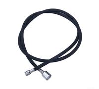 Honseadek Tuyau de rechange extractible de cuisine de 1,5 m, connecteur fileté femelle G1/2, tube extérieur en nylon flexible avec intérieur en gel de silice (filetage - noir)