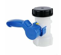 Honseadek Vanne à rabat de conteneur IBC de 62 mm, adaptateur de robinet de sortie, équipement de stockage d'eau de pluie, robinet d'arrêt de contrôle des fuites pour système de collecte d'eau de