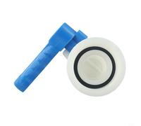 Honseadek Vanne papillon en plastique alcalin IBC 75 mm Dn50 pour conteneur blanc de 1000 l - Contrôle du débit - Équipement d'arrosage industriel - Valve résistante à l'acide - Seau bleu