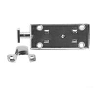 Honseadek Verrou à ressort automatique plaqué pour portes de petites armoires Fonction de verrouillage de sécurité en alliage de zinc 10,2 cm Chrome (SKU)