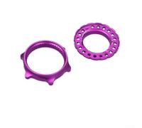 Honseadek Verrou central de moyeu de vélo en alliage d'aluminium vers | Kit de conversion de frein à disque ultra léger pour vélo de montagne et de route, bague de verrouillage sécurisée