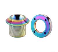 Honseadek Vis de protection latérale de manivelle de vélo en alliage | Pour Sram pour Dub, M18 x 25 CNC Usiné Manivelle Fixation de Verrouillage pour NX pour GX pour XX1 pour Eagle pour Pièces de