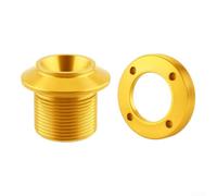 Honseadek Vis et capuchon de protection de manivelle de vélo en alliage | Pour SRAM pour Dub NX pour GX pour XX1 pour Eagle, boulon de verrouillage M18 x 25 mm avec capuchon anti-poussière M30