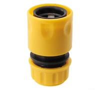Honseadek Water Stop Raccord de tuyau d'arrosage à déconnexion rapide Connecteur femelle 12 mm pour tuyaux en caoutchouc avec matériau en polypropylène et carte de connexion sécurisée Jaune
