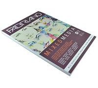 Fabriano Bloc de papier A3 40 feuilles 250 g/m² – Blanc pour peinture humide et sèche