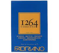 Honsell 19100632 Fabriano Schizzi 1264 Bloc de 100 feuilles de papier à croquis 90 g/m² Format A4 Blanc ivoire Sans acide