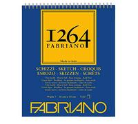 Honsell 19100638 Fabriano Schizzi 1264 Bloc de 120 feuilles de papier à esquisse en blanc ivoire 90 g/m² 30 x 30 cm