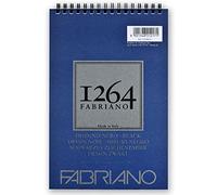Honsell 19100651 Fabriano Disegno Nero Bloc de 20 feuilles de papier noir satiné à grain moyen sans acide pour toutes les techniques à sec Format A5 200 g/m²