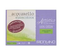 Honsell Artistico Acquarello Watercolour, extra blanc, grain grossier, 18 x 26 cm, 20 feuilles de 300 g/m², carton aquarelle d'artiste de qualité supérieure, bloc encollé sur les 4 côtés, végétalien