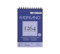 Honsell Fabriano 19100648 Bloc de croquis à spirales pour aquarelle Format A5 20 feuilles Format A5 Blanc naturel avec acide grain moyen Pour toutes les techniques de séchage