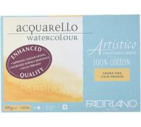 Honsell Fabriano Artistico Acquarello 19011826 Watercolour Papier blanc naturel à grain fin pressé froid 20 feuilles 300 g/m²