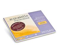 Honsell Fabriano Artistico Acquarello 19312330 Peinture aquarelle extra blanche, grain fin pressé, 23 x 30,5 cm, 20 feuilles 300 g/m², carton aquarelle de qualité supérieure, bloc collé sur 4 faces.