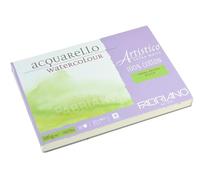 Honsell Fabriano Artistico Acquarello Watercolour Extra Blanc Grain Grossier 12,5 x 18 cm 25 Feuilles 300 g/m² Carton Aquarelle de qualité supérieure avec 4 Pages collées