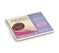 Honsell Honsell Fabriano Artistico Acquarello Watercolour Lot de 25 feuilles de carton aquarelle 300 g/m² Blanc satiné 12,5 x 18 cm