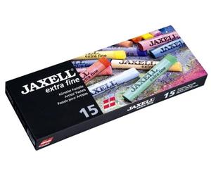 Honsell Jaxell 46015 - Lot de 15 pastels d'artiste extra fins dans un étui en carton - Retrait de couleur doux - Haute brillance - Pour artistes, peintres amateurs, école, cours d'art et formation