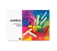 Honsell Jaxell 47653 Lot de 36 craies pastel carrées pour un travail de surface et précis, couleurs riches et résistantes à la lumière, idéal pour les artistes, peintres amateurs, enfants, école,