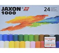 Honsell Jaxon 47324 Lot de 24 craies Pastel à l'huile épaisses dans Un étui en Carton, Couleurs Brillantes et résistantes à la lumière, 18 mm, idéales pour Artistes, Peintres Amateurs, Enfants, école