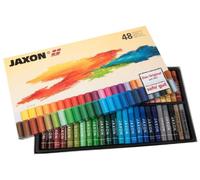 Honsell Jaxon 47448 Lot de 48 pastels à l'huile dans un étui en carton, couleurs brillantes et résistantes à la lumière, idéal pour les artistes, les peintres amateurs, les enfants, l'école, les cours d'art, sans polluants