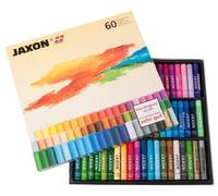 Honsell Jaxon 47460 Lot de 60 craies pastel à l'huile dans un étui en carton, couleurs brillantes, résistantes à la lumière, idéales pour les artistes, peintres amateurs, enfants, école, cours d'art,