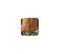 Honsny Lot de 2 chaînes de taille plaquées or 18 carats de 63,5 à 109,9 cm - Chaîne de taille minimaliste avec perles - Pour bikini sexy - Bijoux de taille pour femme, L(37-43INCH), Laiton, Pas de