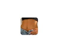 Honsny Lot de 2 chaînes de taille plaquées or 18 carats de 63,5 à 109,9 cm - Chaîne de taille minimaliste avec perles - Pour bikini sexy - Bijoux de taille pour femme, L(37-43INCH), Laiton, Pas de