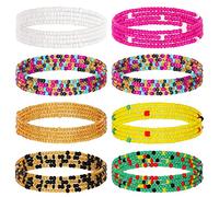 Honsny Perles de taille africaines de 58 à 127 cm pour femme - Chaîne de ventre superposée - Accessoires de bijoux de corps pour femme, 41 Inch, Plastique, Pas de gemme