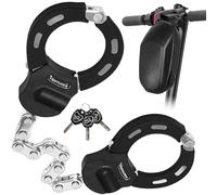 Honszex Antivol Trotinette Electrique, Cadenas Trotinette Electrique, Antivol Menotte Scooter, 23.62inch Chaînes Antivol de Fermeture en Forme de Menottes pour Scooters Electriques, avec Sac Etanche