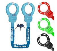 Honszex Antivol Velo, Antivol Trotinette Electrique, Robuste Antivol Chaine Velo avec Clés, 36.22inch Verrou de Sécurité Multicolore, Accessoires pour Vélos et Scooters Electriques