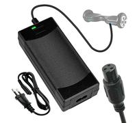 Honszex Chargeur Hoverboard 42V 2A pour Overboard Kart, Trotinette Electrique, Velo Electrique, Planche à Dérive - Adaptateur Secteur Universel à Batterie au Lithium 36V, 3 Broches