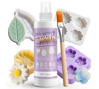 HONTAOK Spray Silicone, Spray de Démoulage, Spray Démoulage Bougie, Démoulage Facile, Prolonge Durée de Vie Moule, Convient Aux Matériaux Tels Que Bougies, Plâtre Résine Époxy, 150ml